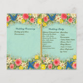 farbenfrohe Blumenhochzeit (Rückseite)