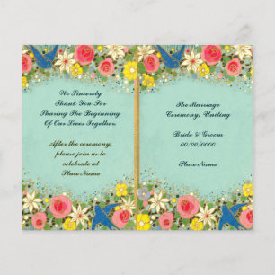 farbenfrohe Blumenhochzeit