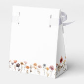 Farbenfrohe Blumenhochzeit Vielen Dank Geschenkschachtel (Rückseite)