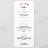 Farbenfrohe Blumenkarte Menükarte (Vorderseite)