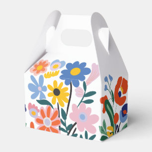 Farbenfrohe Blumenkästen: Schöne Bouquets Geschenkschachtel