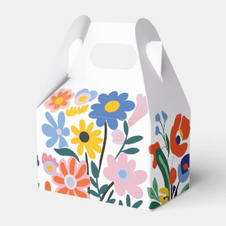 Farbenfrohe Blumenkästen: Schöne Bouquets Geschenkschachtel