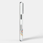 Farbenfrohe Blumenkatze Art iPhone Case (Rückseite / Rechts)