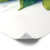 Farbenfrohe Blumenkost mit Kräutertee Poster (Ecke)
