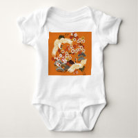 Farbenfrohe Blumenkrane Sakura Muster