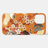 Farbenfrohe Blumenkrane Sakura Muster Case-Mate iPhone Hülle (Rückseite (Horizontal))