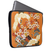 Farbenfrohe Blumenkrane Sakura Muster Laptopschutzhülle (Vorne Rechts)