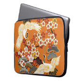 Farbenfrohe Blumenkrane Sakura Muster Laptopschutzhülle (Vorderseite Links)