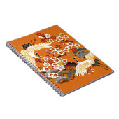 Farbenfrohe Blumenkrane Sakura Muster Notizblock (Rechte Seite)