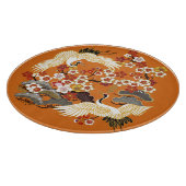 Farbenfrohe Blumenkrane Sakura Muster Schneidebrett (Ecke)