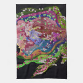 Farbenfrohe Blumenküche Handtuch (Vertikal)