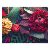 Farbenfrohe Blumenkunst Fotodruck (Vorne)