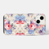 Farbenfrohe Blumenkunst iPhone Hülle (Rückseite (Horizontal))