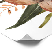 Farbenfrohe Blumenkunst Poster (Ecke)