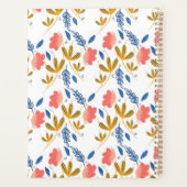 Farbenfrohe Blumenlehrerin Schule Schulplaner Planer (Rückseite)