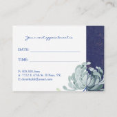 Farbenfrohe Blumenmassage + Wellness-Center Bestel Terminkarte (Rückseite)