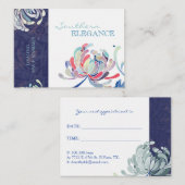 Farbenfrohe Blumenmassage + Wellness-Center Bestel Terminkarte (Vorne/Hinten)