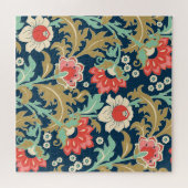 Farbenfrohe Blumenmenschen: Handgezeichnet Puzzle (Horizontal)