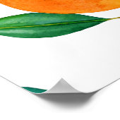 Farbenfrohe Blumenmischung: Aquarellfarben-Illustr Poster (Ecke)