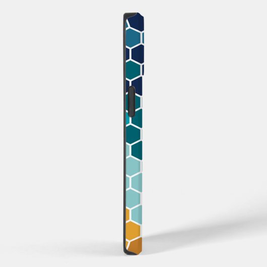 Farbenfrohe Blumenmosaik Hexagon Muster Case-Mate iPhone Hülle (Rückseite / Rechts)