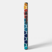Farbenfrohe Blumenmosaik Hexagon Muster Case-Mate iPhone Hülle (Rückseite / Links)