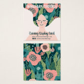 Farbenfrohe Blumenmuster boho Abbildung Ohrfeige (Vorne & Hinten)