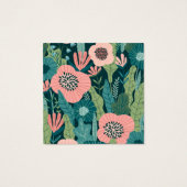 Farbenfrohe Blumenmuster boho Abbildung Ohrfeige (Rückseite)