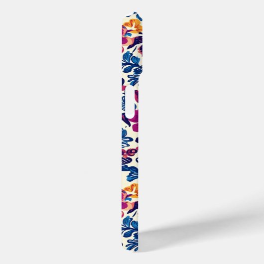 Farbenfrohe Blumenmuster Case-Mate iPhone Hülle (Rückseite / Rechts)