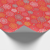 Farbenfrohe Blumenmuster Geschenkpapier (Ecke)