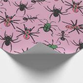 Farbenfrohe Blumenmuster Geschenkpapier (Ecke)