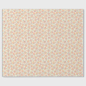 Farbenfrohe Blumenmuster Geschenkpapier (Flach)