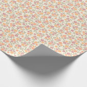 Farbenfrohe Blumenmuster Geschenkpapier (Ecke)