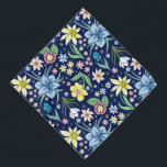 Farbenfrohe Blumenmuster Halstuch<br><div class="desc">Farbenfrohe Blume Muster Design.</div>