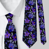Farbenfrohe Blumenmuster Krawatte