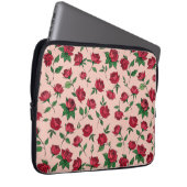 Farbenfrohe Blumenmuster Laptopschutzhülle (Vorne Rechts)