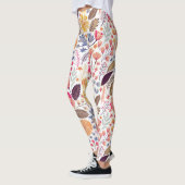 Farbenfrohe Blumenmuster Leggings (Links)