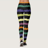 Farbenfrohe Blumenmuster Leggings (Rückseite)