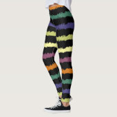 Farbenfrohe Blumenmuster Leggings (Links)
