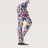 Farbenfrohe Blumenmuster Leggings (Rechts)