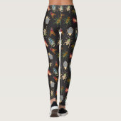Farbenfrohe Blumenmuster Leggings (Rückseite)