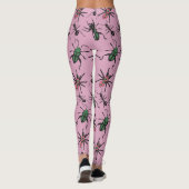 Farbenfrohe Blumenmuster Leggings (Rückseite)