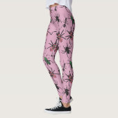 Farbenfrohe Blumenmuster Leggings (Links)