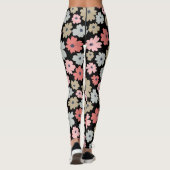Farbenfrohe Blumenmuster Leggings (Rückseite)