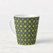 Farbenfrohe Blumenmuster Milchtasse (Linke Ecke)