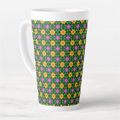 Farbenfrohe Blumenmuster Milchtasse (Linke Ecke)