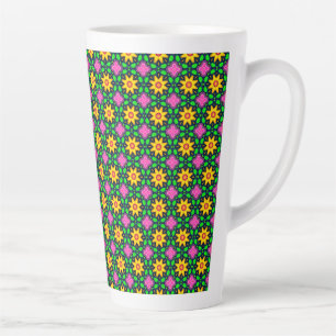 Farbenfrohe Blumenmuster Milchtasse