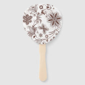 Farbenfrohe Blumenmuster nahtlos Fächer (Rückseite)