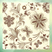 Farbenfrohe Blumenmuster nahtlos Fensteraufkleber (Blatt 3)