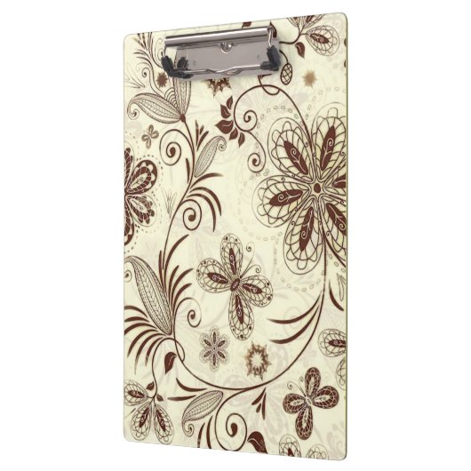 Farbenfrohe Blumenmuster nahtlos Klemmbrett (Links)