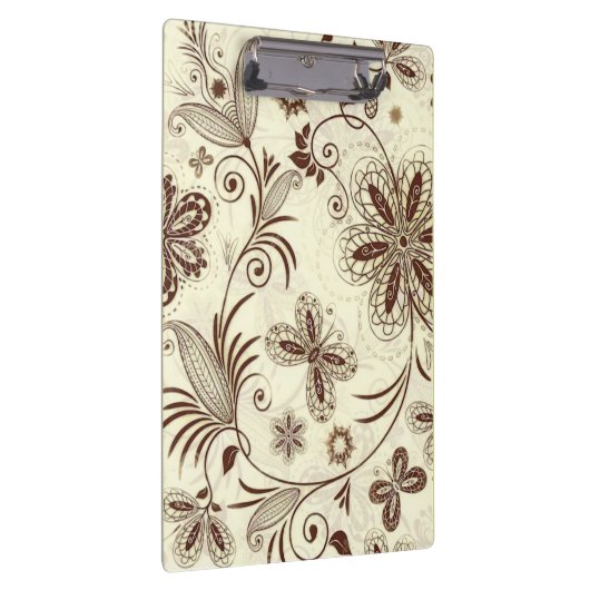 Farbenfrohe Blumenmuster nahtlos Klemmbrett (Rechts)